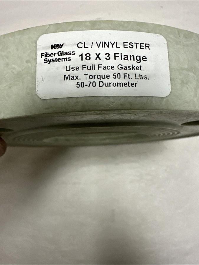 Fiber Glass Systems,18M511-CB,CL/Vinyl Ester 18x3 Flange