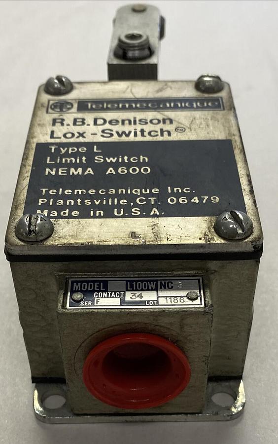 Used TELEMECANIQUE,L100W,LIMIT SWITCH LOX-SWITCH
