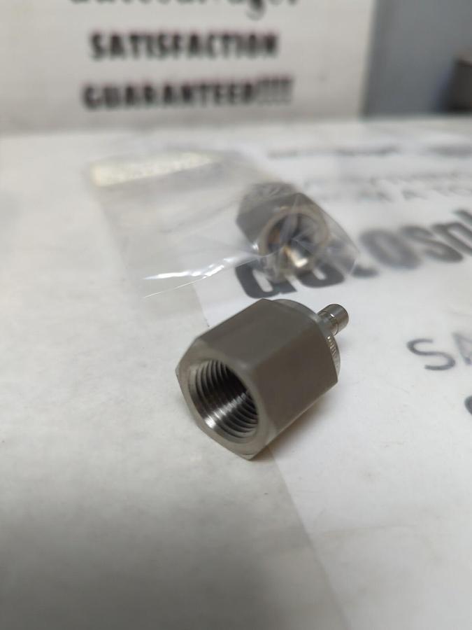 SWAGELOK,SS-4-TA-7-6,1/4TAX3/8FNPT FEMALE TUBE ADAPTER LOT OF 2 NOS