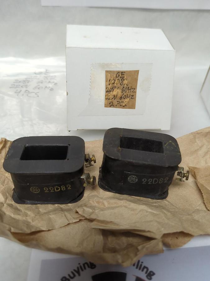 Used GENERAL ELECTRIC,22D82,COIL 208V 60HZ 220V 60HZ LOT OF 4 PRE-OWNED