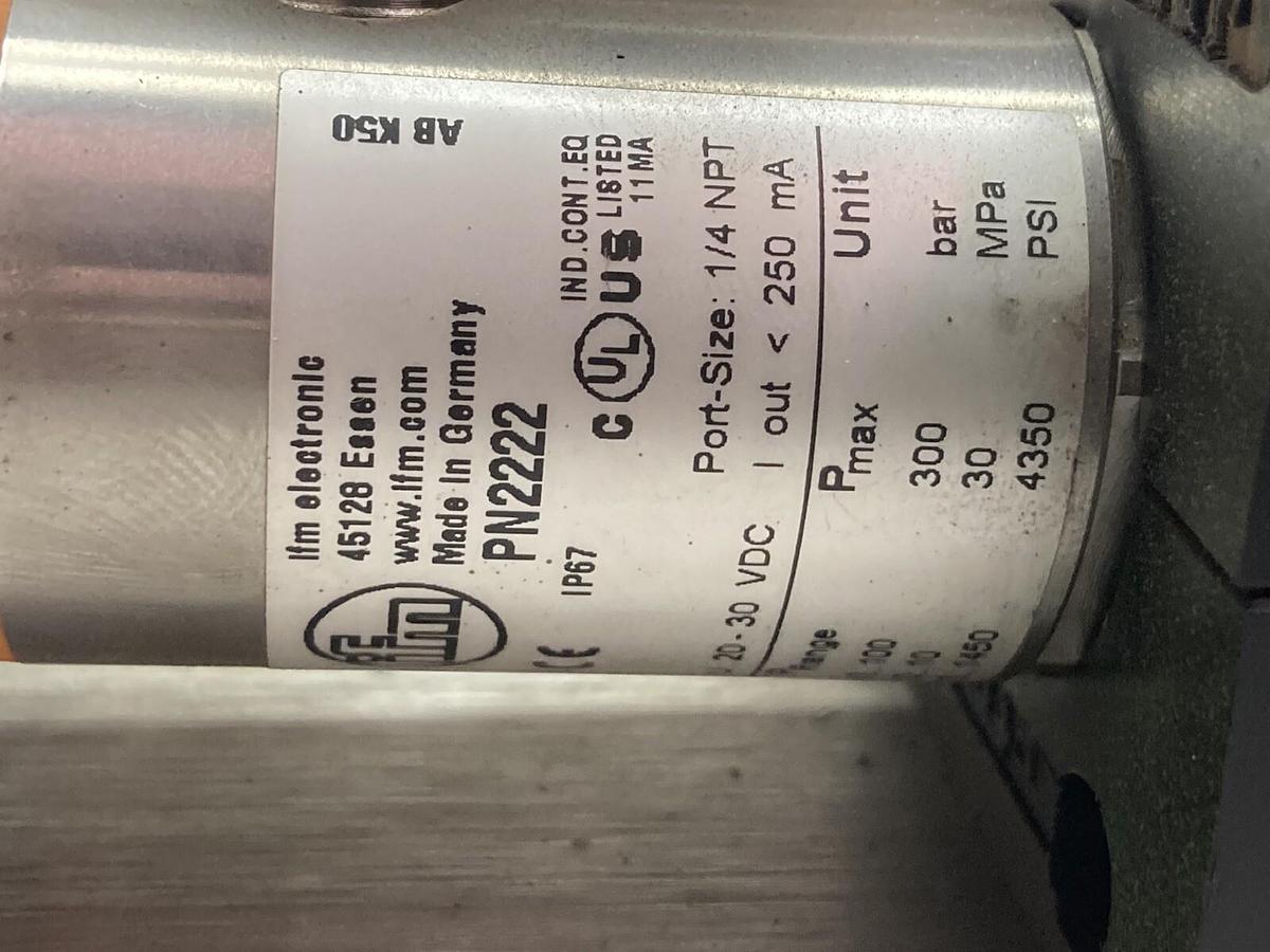 Used IFM,PN2222,Pressure Switch