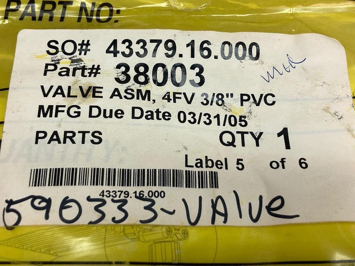 Used LMI,Part 38003,Valve Assembly 4FV 3/8"