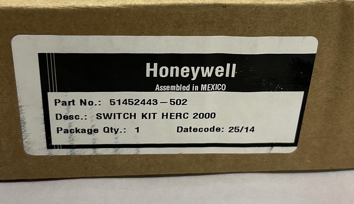 Used HONEYWELL MEASUREX,51452443502, AUXILIARY SWITCH KIT NEW