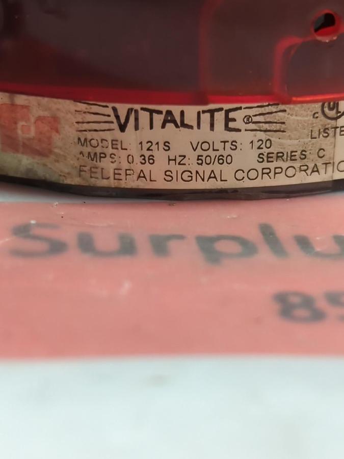 Used FEDERAL SIGNAL,121S,VITALITE 50/60HZ PRE-OWNED