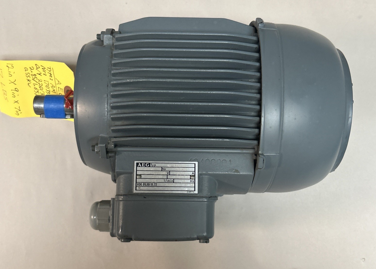AEG,AM80KY4,MOTOR .55KW 220/380V 1390RPM 3PH NOS