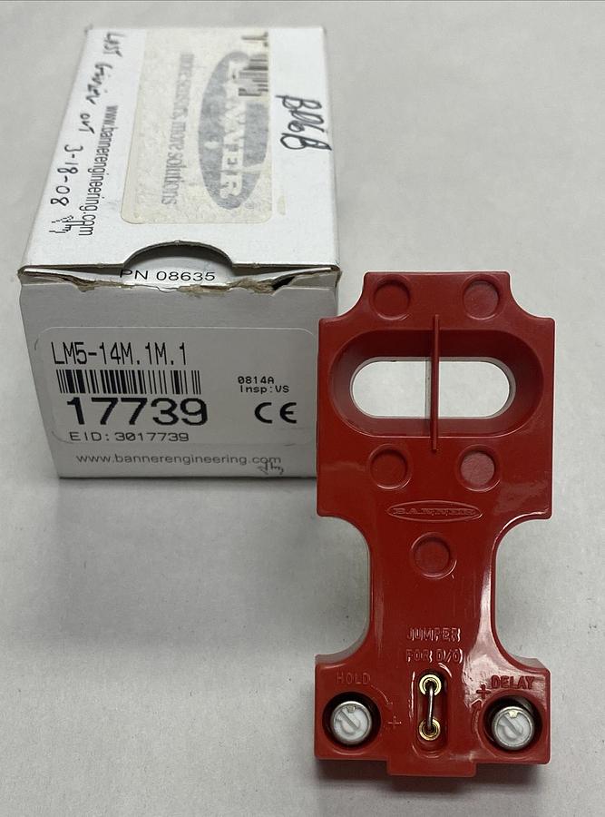 Used BANNER,LM5-14M1M1 / 17739,LOGIC MODULE NEW