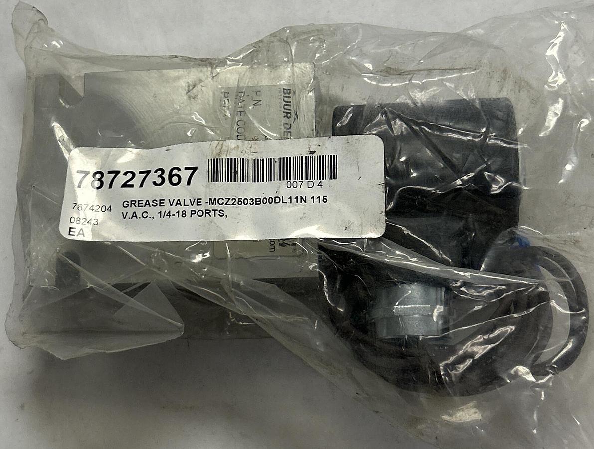 BIJUR DELIMON,MCZ2503B00DL11N,GREASE VALVE NEW