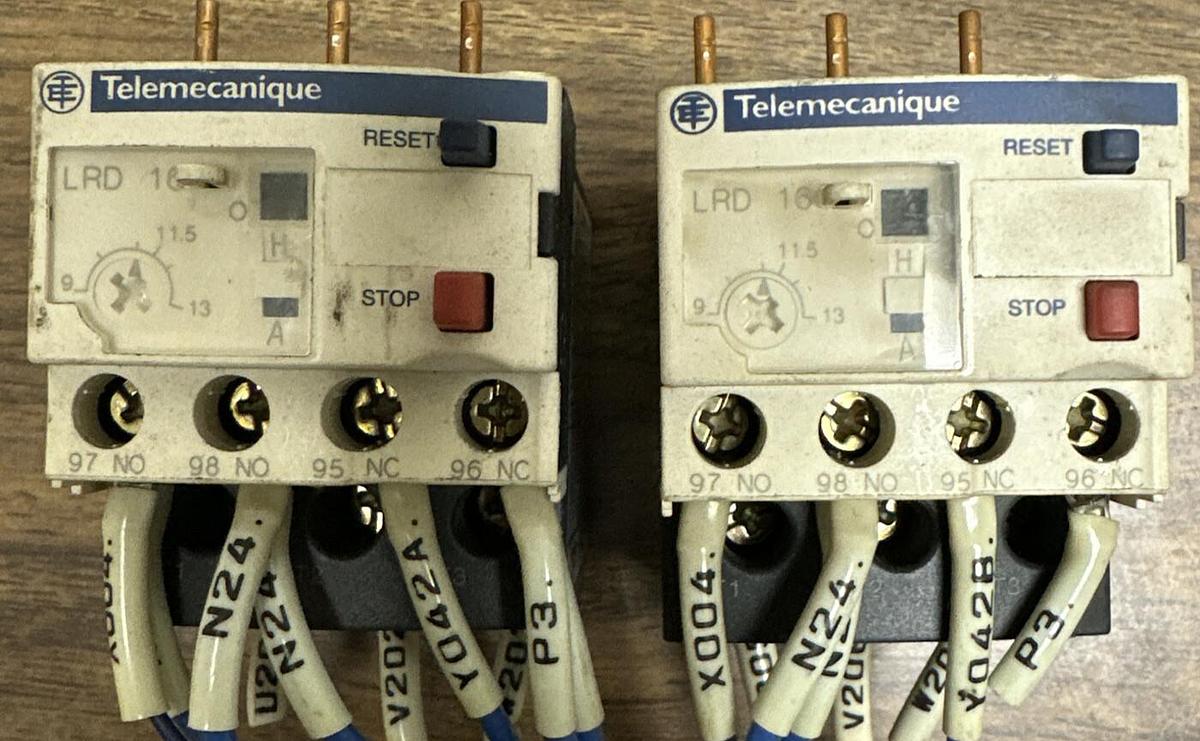 Used Telemecanique,LRD16,Thermal Overload Relay LOT of 2