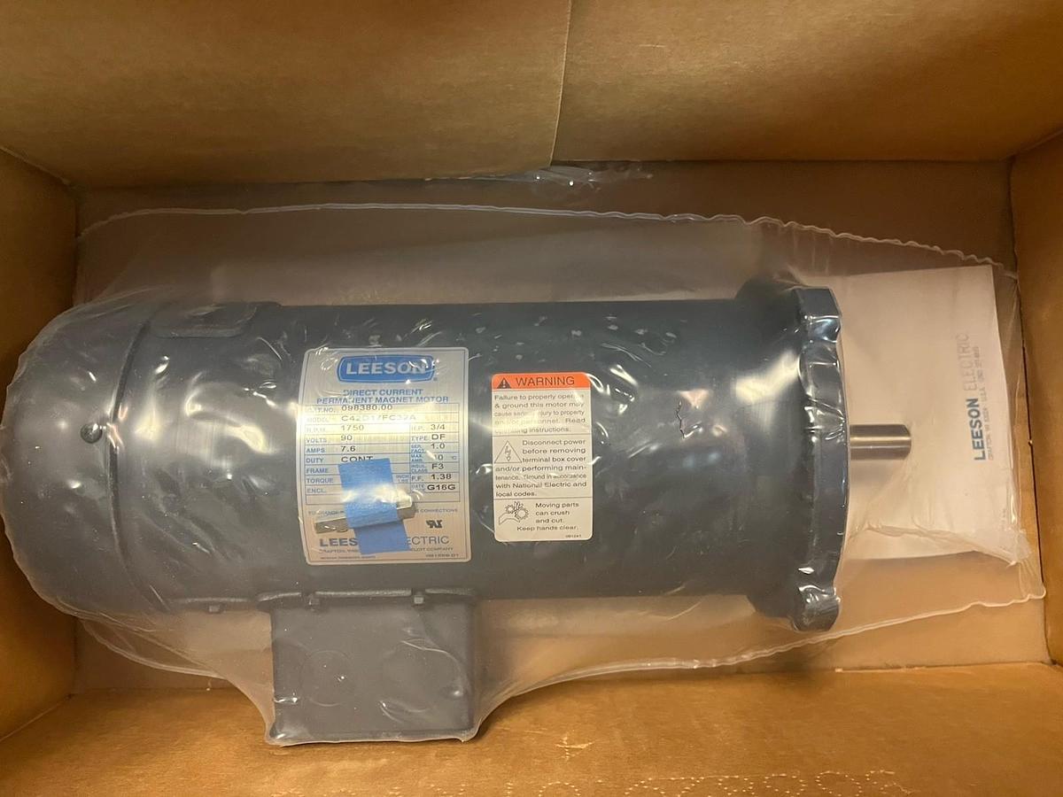 LEESON,098380.00,DC MOTOR 3/4HP 90VDC 1750RPM USS56C C42D17FC32A