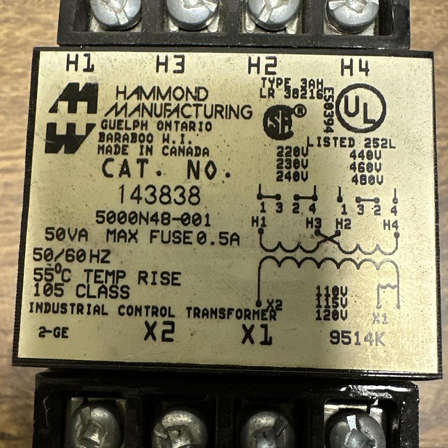 Used Hammond Manufacturing,143838,Transformer