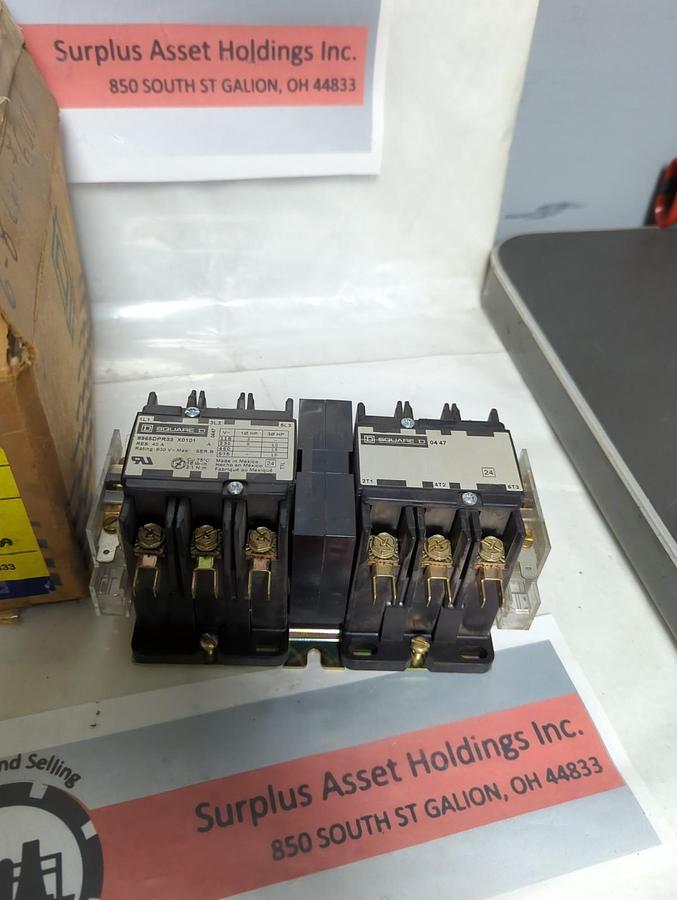 SQUARE D,8965DPR33V02X0101,SERIES B REVERSING HOIST CONTACTOR 30 AMP NOS