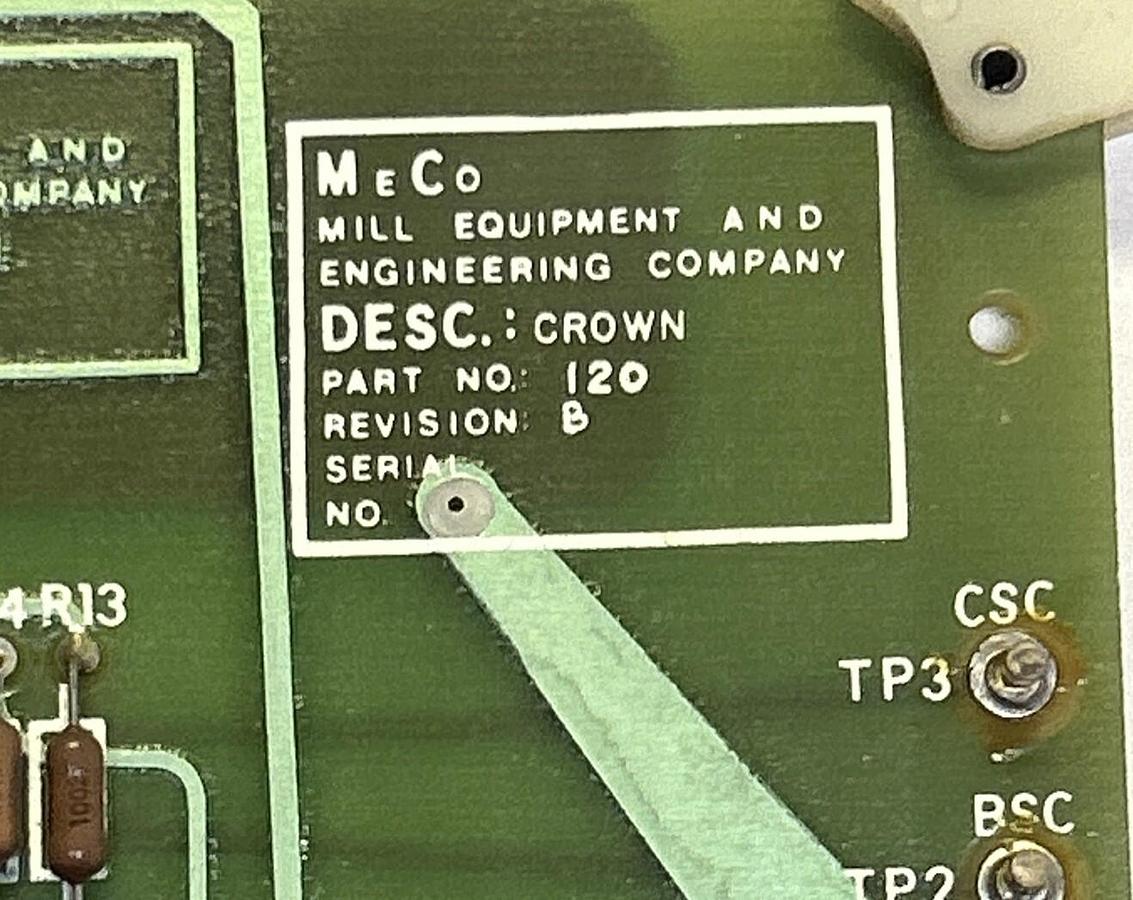 Used MILL EQUIPMENT,120,CROWN CONV BD