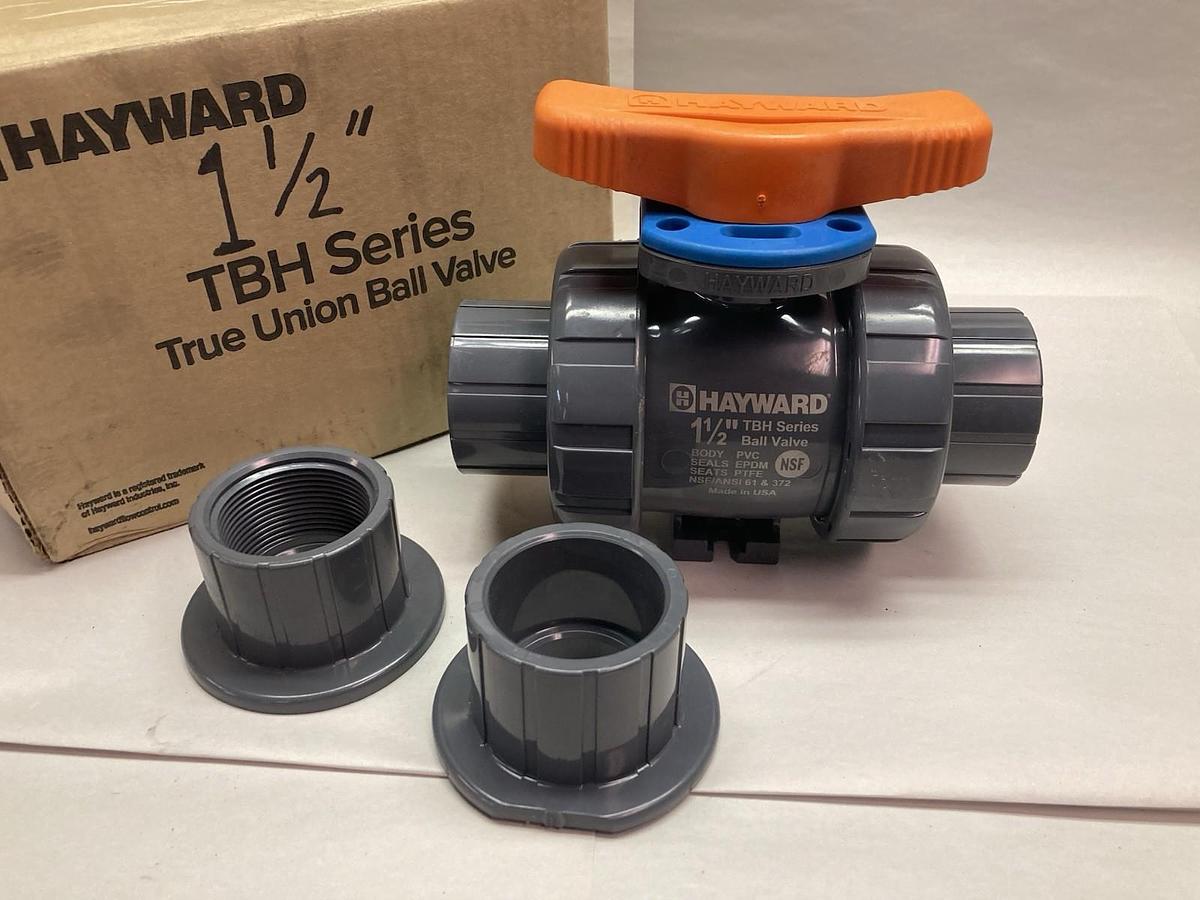 Hayward,TBH1150ASTE0000,Series TBH True Union Ball Valve 1-1/2 Inch