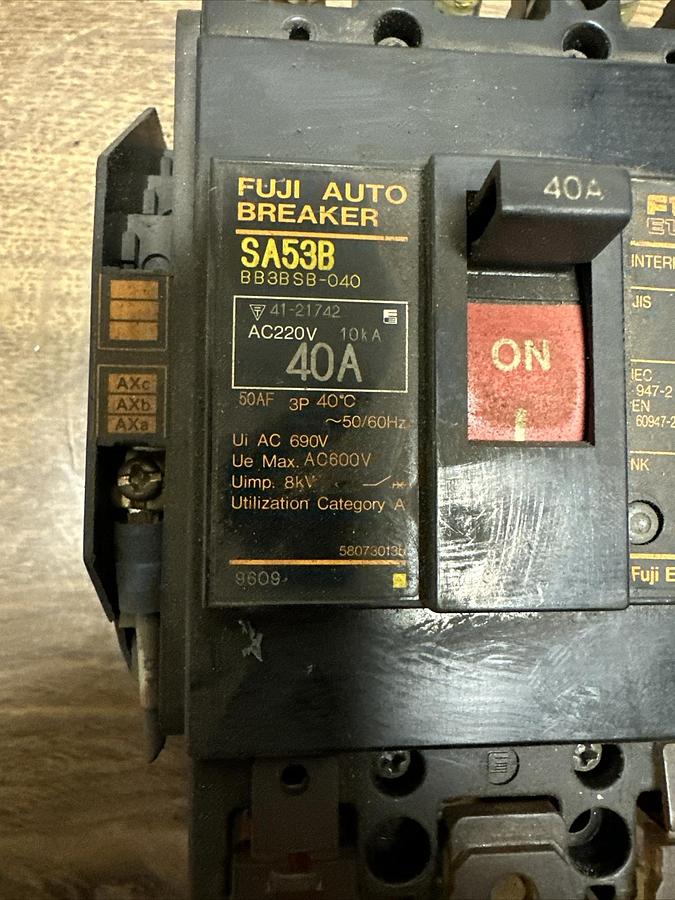 Used Fuji,SA53B,40 Amp Auto Breaker
