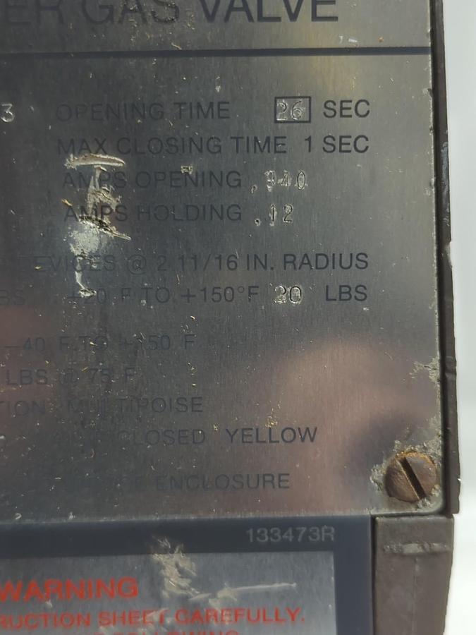 Used HONEYWELL,V4055 A 1064 3,FLUID GAS VALVE 110/120V 50/60HZ PRE-OWNED