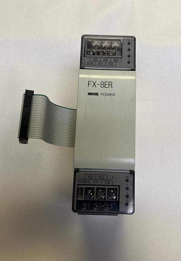 Used MITSUBISHI,FX-8ER-ES/UL,INPUT / OUTPUT BLOCK MODULE