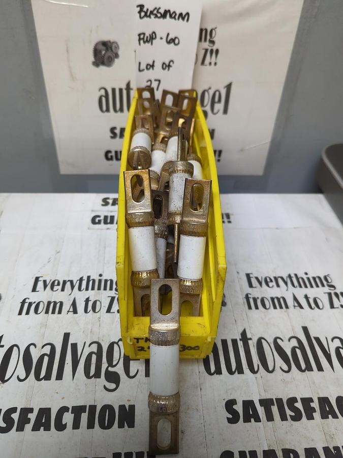 BUSSMANN,FWP-60,SEMI-CONDUCTOR 60 AMP FUSES LOT OF 27 NOS