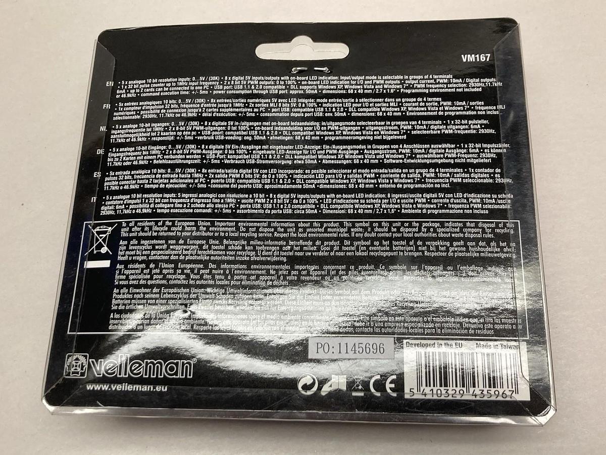 Used Velleman Modules,VM167,Mini USB Interface Board