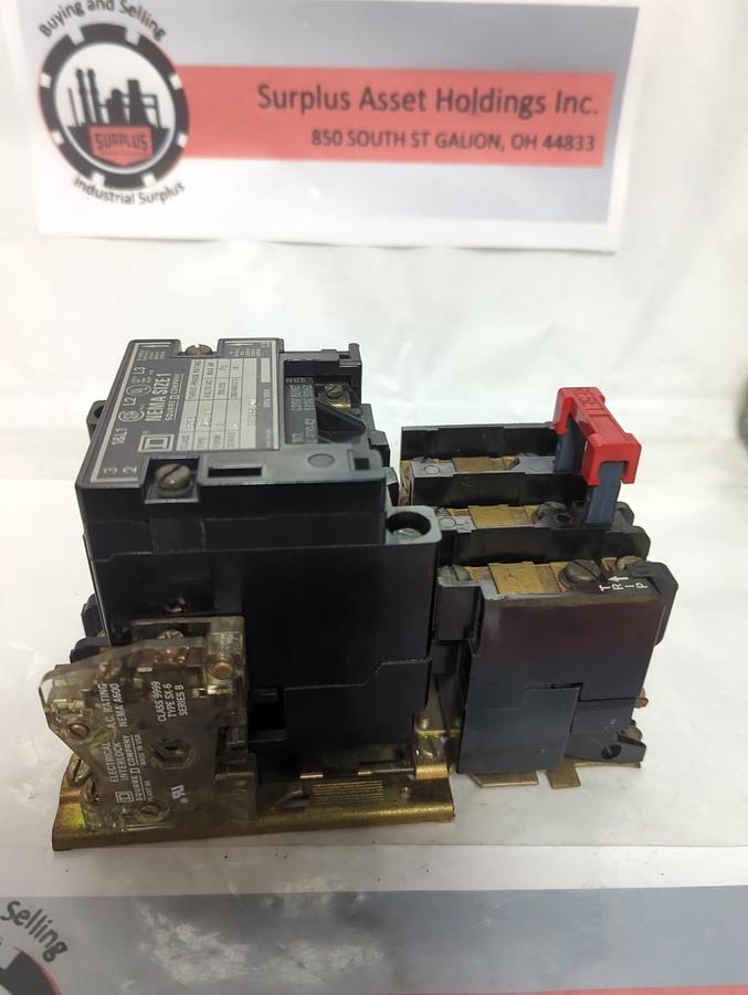 Used SQUARE D,8536-SCO 3,MOTOR STARTER SIZE 1 SERIES A PRE-OWNED