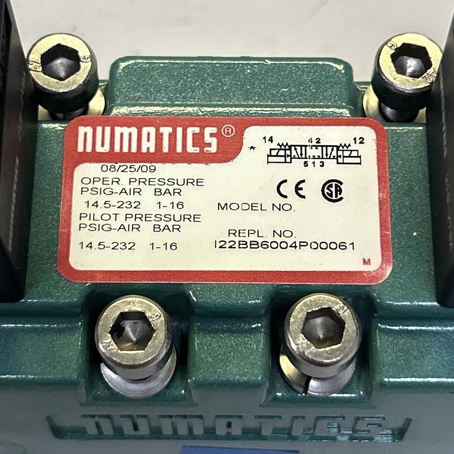 Used NUMATICS,I22BB6004P00061,DOUBLE SOLENOID VALVE