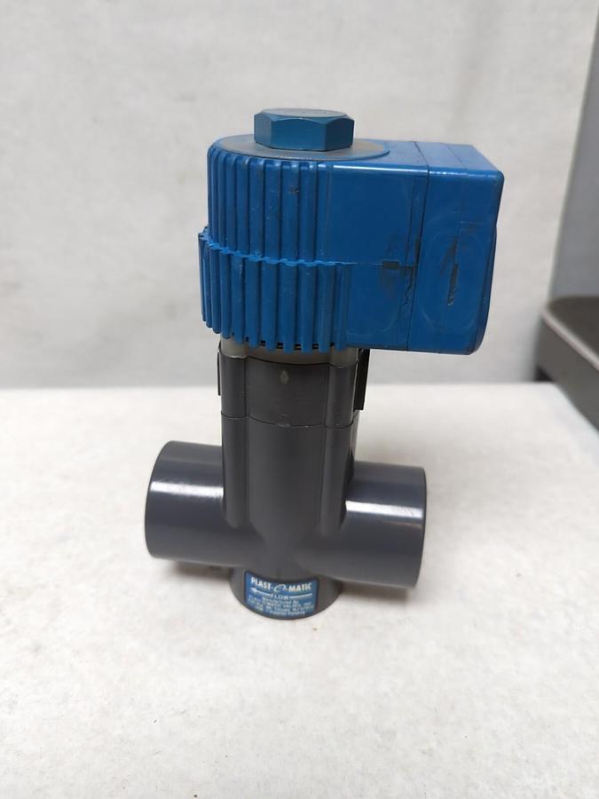 PLAST-O-MATIC,EASM6V22W20,SOLENOID VALVE 120V 60 CYCLES 20W 1 INCH PIPE NOS