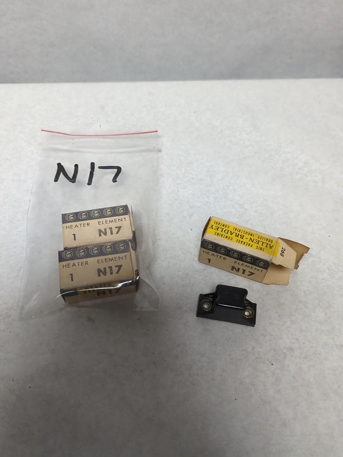 ALLEN BRADLEY,N17,THERMAL OVERLOAD HEATER ELEMENT LOT OF 3 NOS