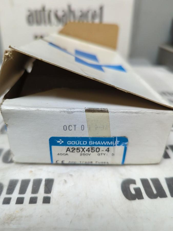GOULD SHAWMUT,A25X450-4,AMP-TRAP FUSE BOX OF 5 NOS