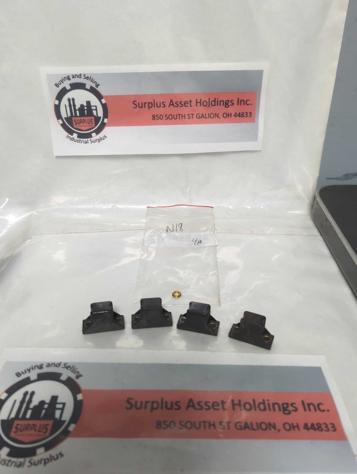 Used ALLEN BRADLEY,N18,THERMAL OVERLOAD PROTECTION HEATER ELEMENT LOT OF 4 PRE-OWNED