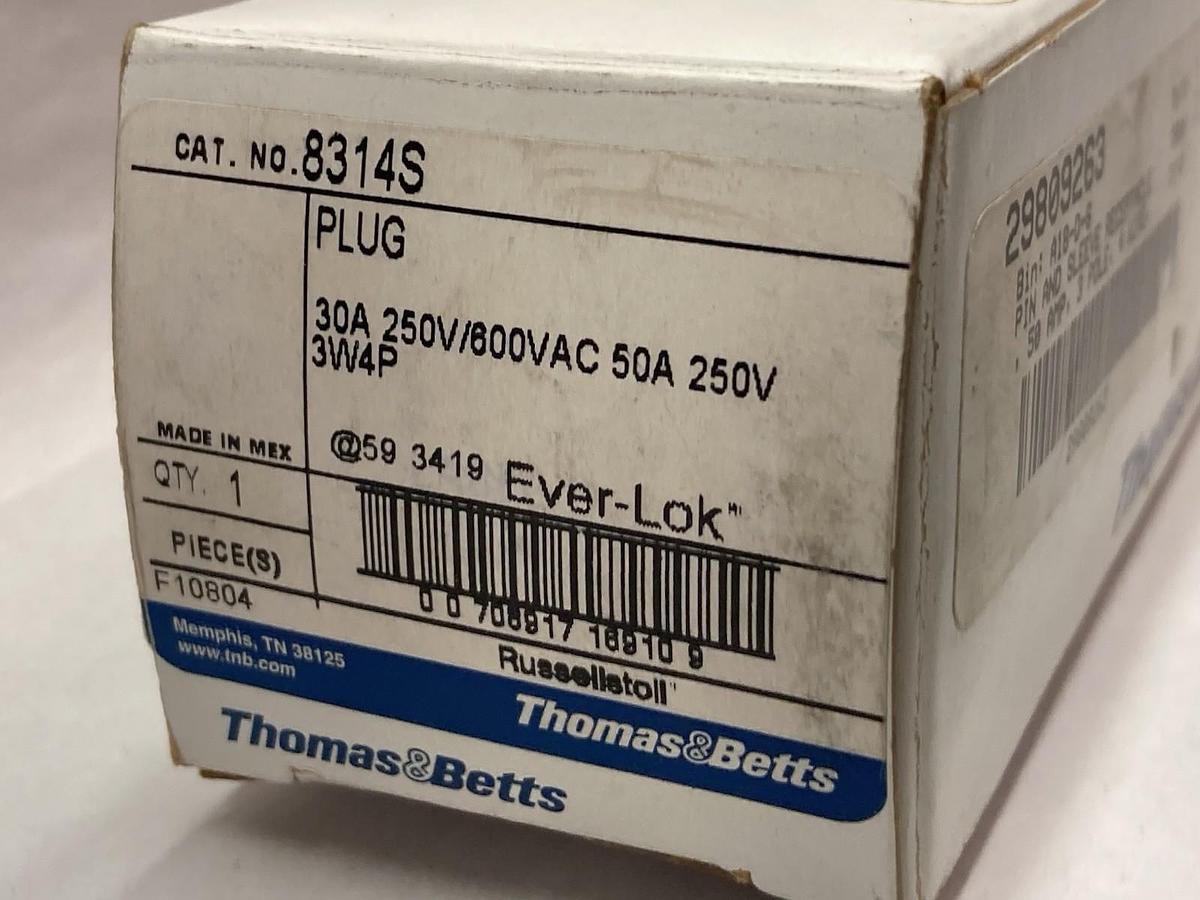 Thomas & Betts ABB,8314S,Plug