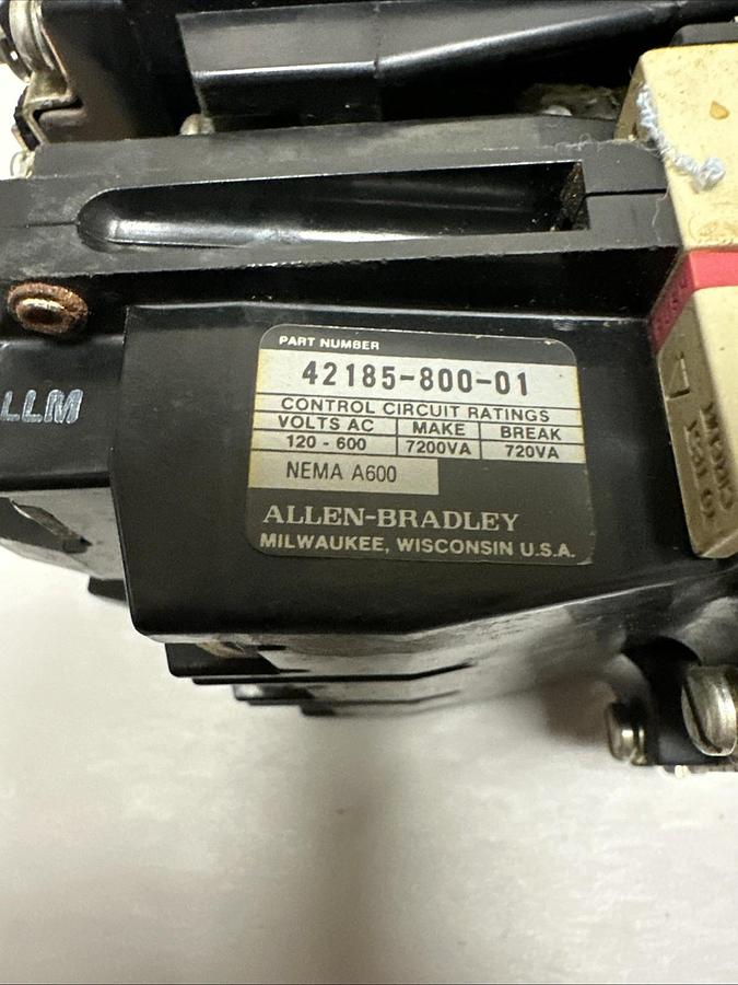 Used Allen-Bradley,509-BOB,Size 1 Motor Starter