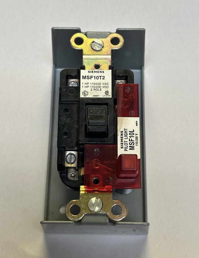 SIEMENS,MSF10T2,MANUAL STARTER 1HP 115/230V 2P NOS