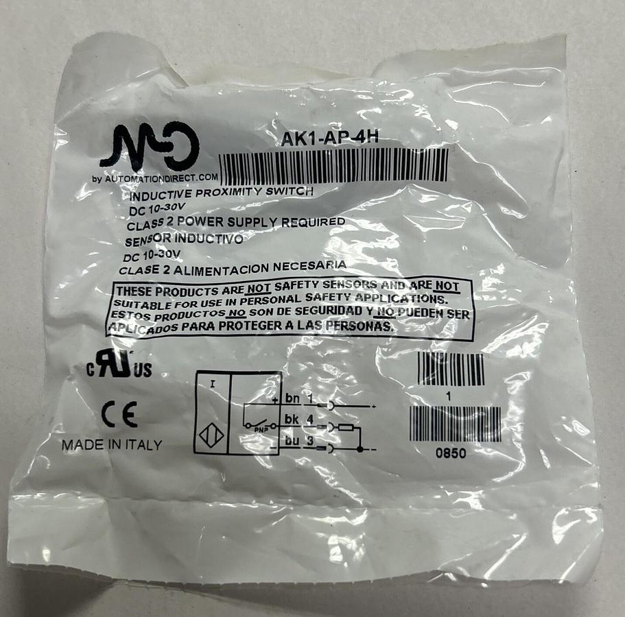 Used AUTOMATION DIRECT,AK1-AP-4H,INDUCTIVE PROXIMITY SENSOR NEW