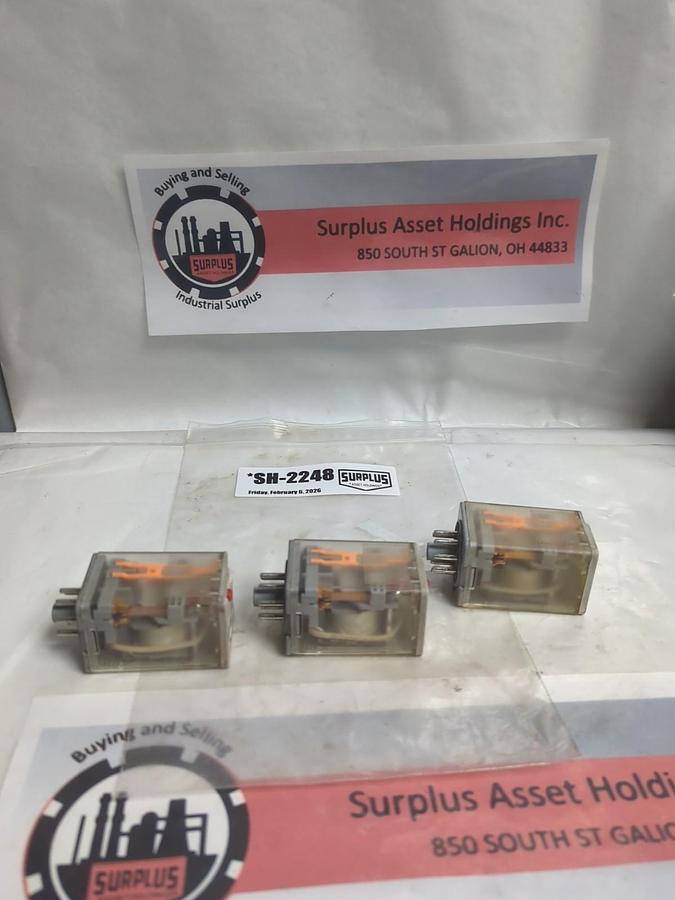 Used EATON,D3PF2AA,RELAY 120VAC LOT OF 3 PRE-OWNED