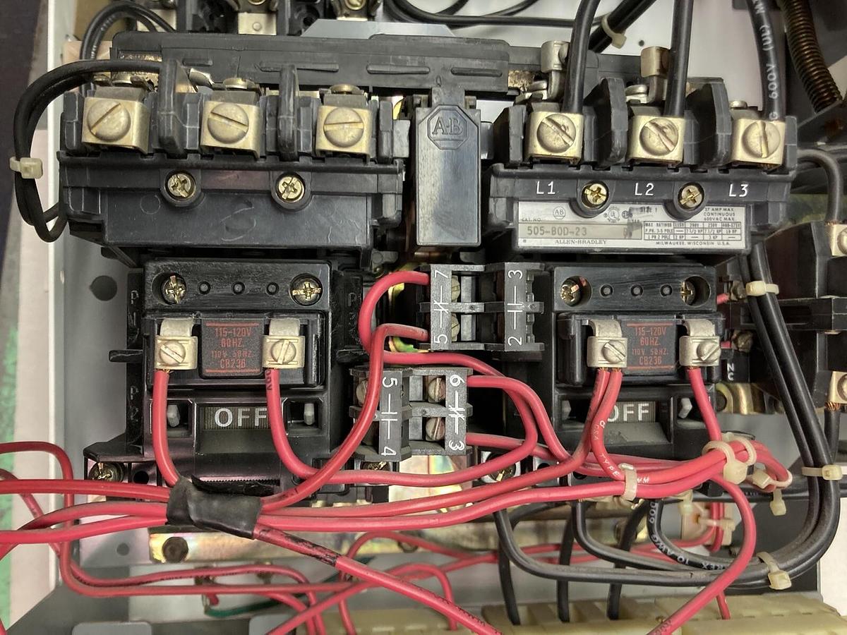 Used Allen-Bradley,2106B,Size 1 Fused MCC 20 Inch Reversing Starter Feeder Bucket