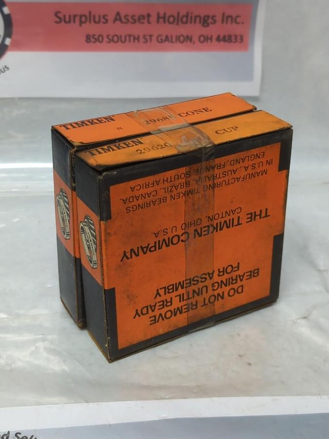 TIMKEN,29620-29685,ROLLER BEARING CUP & CONE SET 2-3/4 INCH BORE NOS