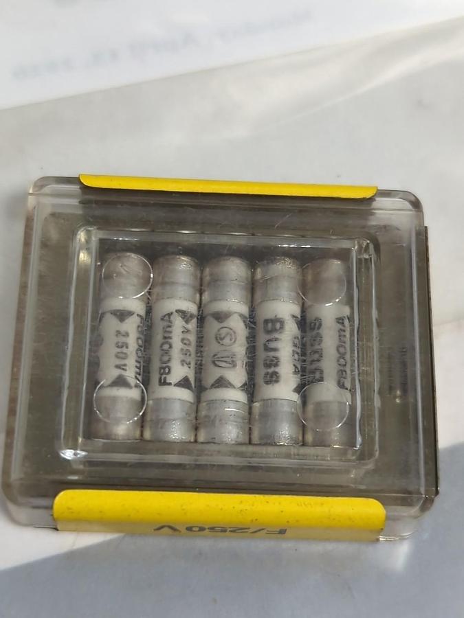 COOPER BUSSMANN,GDA800MA,FUSE PACK OF 5 PCS NOS