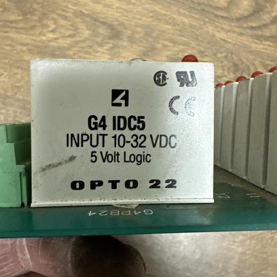 Used Opto 22,G4PB24,24 Channel I/O Module w/23 G4 IDC5 Input Modules