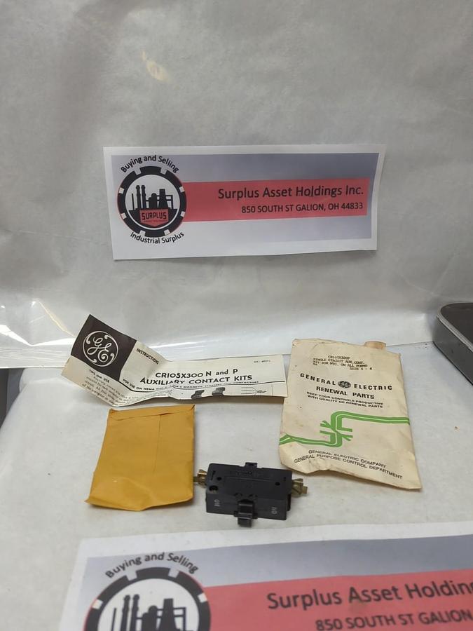GENERAL ELECTRIC,CR105X300P,SINGLE CIRCUIT AUXILIARY CONTACT KIT NOS