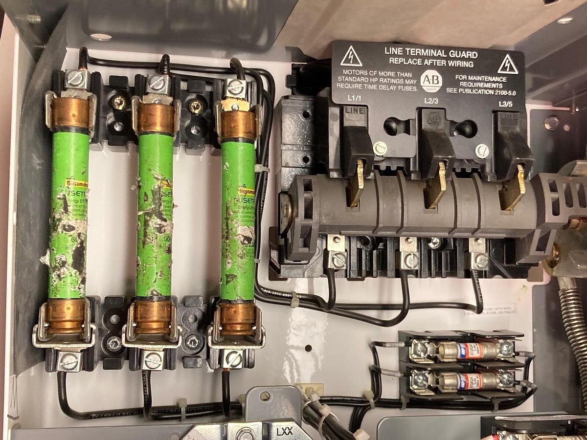 Used Allen-Bradley,2106,Size 1 Fused MCC 20 Inch Reversing Starter Feeder Bucket