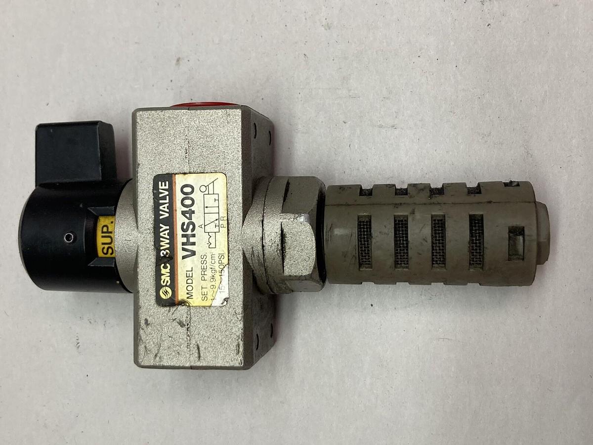 Used SMC,VHS400,Pneumatic Valve 15-150 PSI