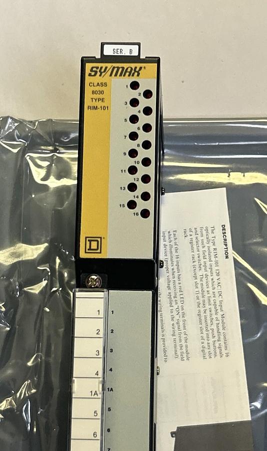 SQUARE D SYMAX,8030RIM-101,INPUT MODULE NOS