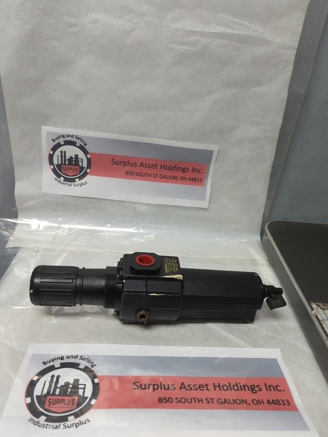 Used NORGREN,B74G-4AK-QD3-RMN,PNEUMATIC REGULATOR 250PSIG 17 BAR PRE-OWNED