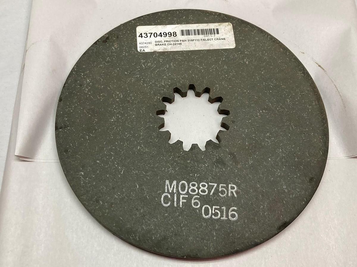 P&H,M08875R CIF6-0516,Friction Disc