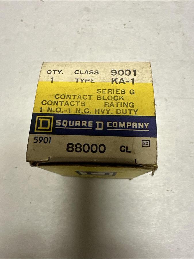 Used Square D,9001 KA-1,Series G Contact Block