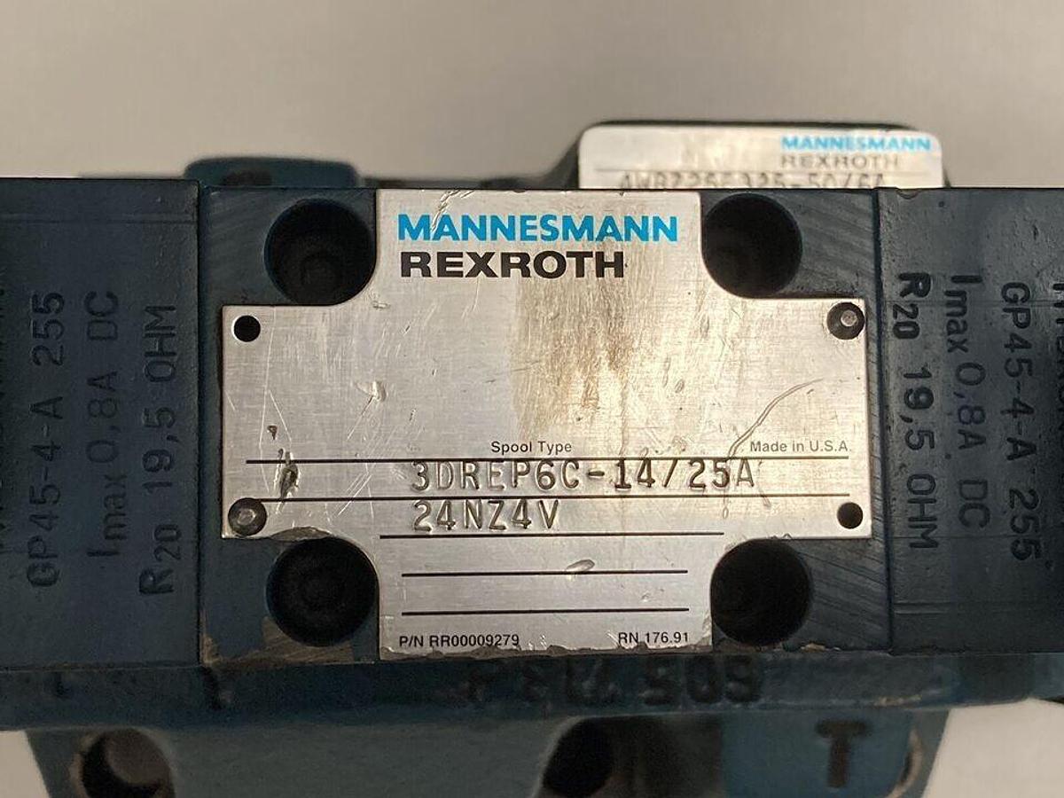 Used Rexroth,3DREP6C-14/25A 24NZ4V,Directional Valve with 4WRZ25E325-50/6A
