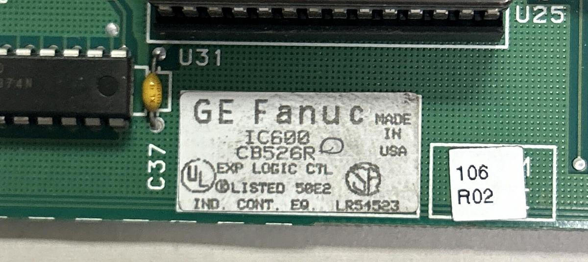 Used GE FANUC,IC600CB526R,EXPANDED LOGIC CONTROL MODULE