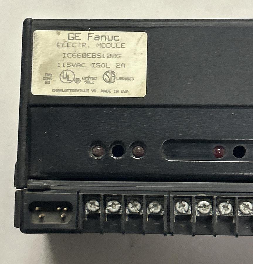Used GE FANUC,IC660EBS100G,GENIUS BLOCK I/O MODULE