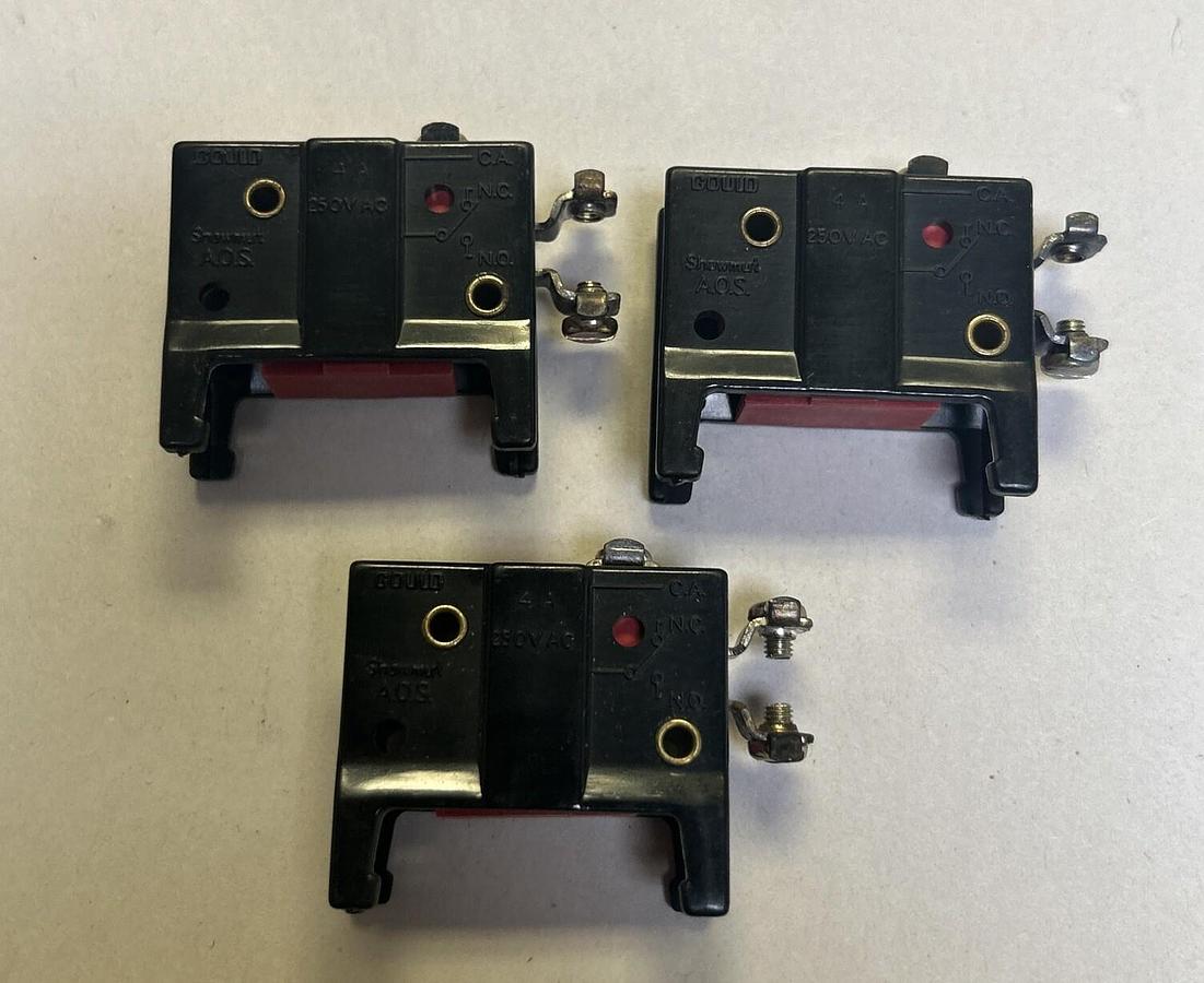 SHAWMUT,AOS-Q,ADD-ON SWITCH LOT OF 3 NOS