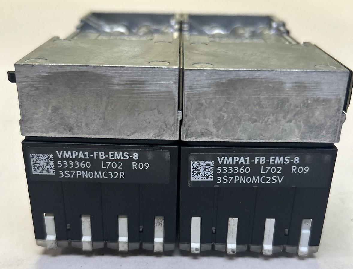 Used FESTO,VMPA1-FB-EMS-8,VALVE MANIFOLD W/ ELECTRONIC MODULE