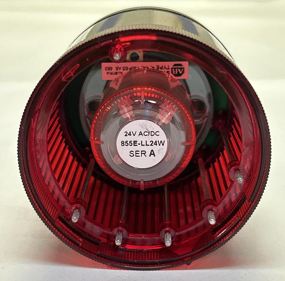 ALLEN BRADLEY,855T-B24TL4,RED STEADY LED STACK LIGHT NOS